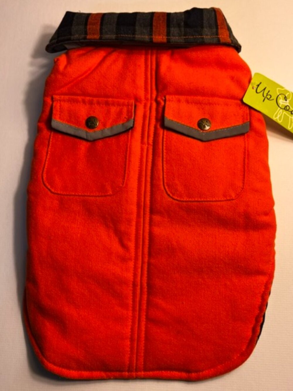 Dog Coat, Orange, Size 12
